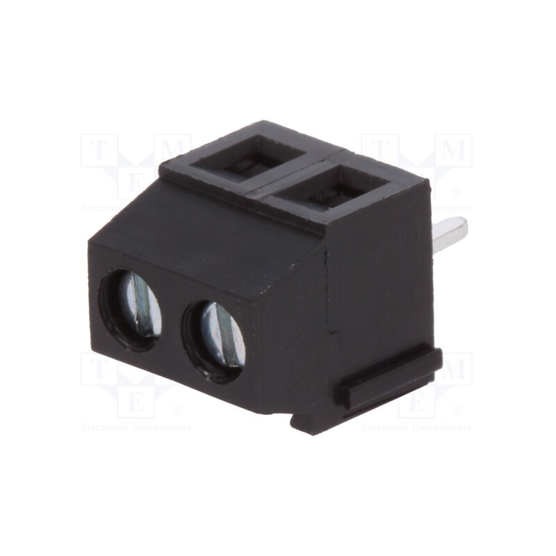 2 pcs x DEGSON ELECTRONICS - DG381-3.81-02P-13-00AH - PCB terminal block, angled 90°, 3.81mm, ways: 2, on PCBs, 1.5mm2