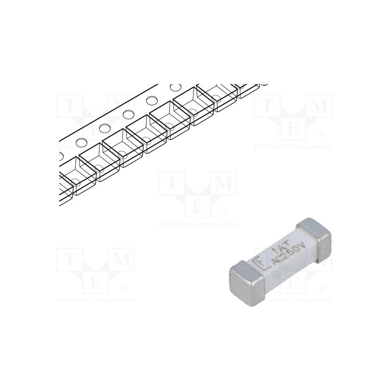 1 pcs x LITTELFUSE - 0443001.DR - Fuse: fuse, time-lag, 1A, 250VAC, 250V, 125VDC, SMD, ceramic, 443