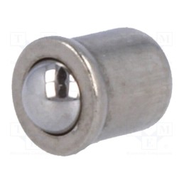 5 pcs x BOSSARD - 1550748 - Ball latch, A2 stainless steel, BN 13376, L: 5mm, Ømount.hole: 4mm