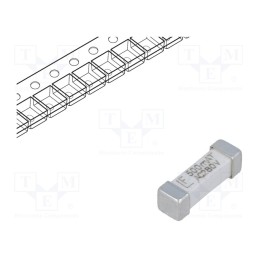 1 pcs x LITTELFUSE - 0443.500DRLC - Fuse: fuse, time-lag, 500mA, 280VAC, 280V, SMD, ceramic, 443LC
