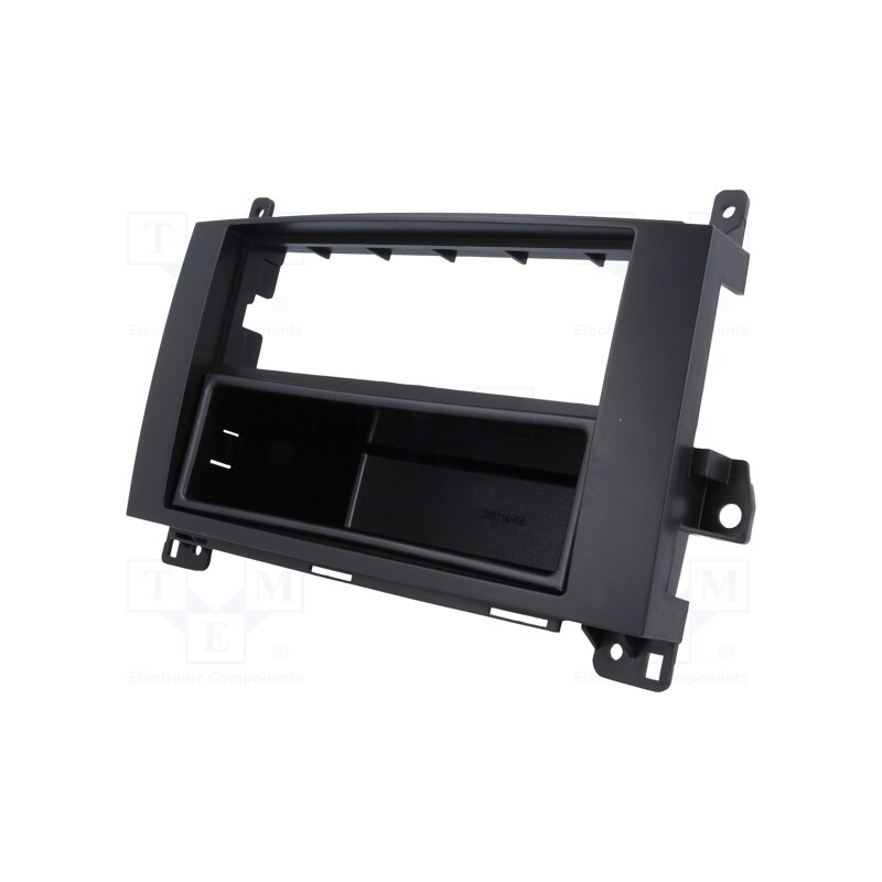 1 pcs x ACV - 281190-18-0 - Radio frame, Mercedes, 2 ISO, black