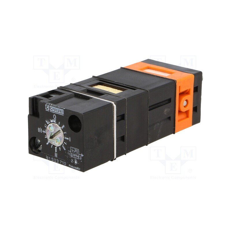 1 pcs x CROUZET-81503710 - Time relay, 2÷8bar, Connection: M4, OUT: NC, 32x25x78mm, -5÷50°C