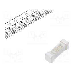 1 pcs x LITTELFUSE - 0443.500DR - Fuse: fuse, time-lag, 500mA, 250VAC, 250V, 125VDC, SMD, ceramic, 443