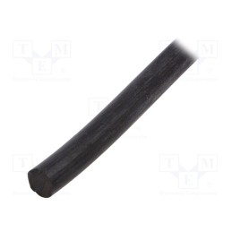 5 m x ORING USZCZELNIENIA TECHNICZNE - OR-15-70-5M-NBR - O-ring rope, NBR rubber, black, Shore hardness: 70, L: 5m, Ø: 15mm
