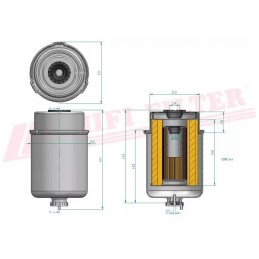 Fuel filter hifi filter sn 70242