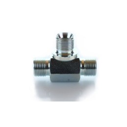 Hydraulic tee 3 8 bsp bbb cone
