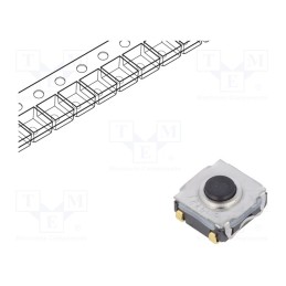 2 pcs x C&K - KSC323J LFG - Microswitch TACT, SPST-NO, Pos: 2, 0.05A/32VDC, SMT, none, 3.5mm
