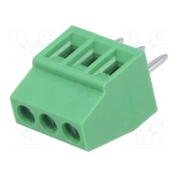 2 pcs x DEGSON ELECTRONICS - DG308-2.54-03P-14-00AH - PCB terminal block, angled 90°, 2.54mm, ways: 3, on PCBs, 1mm2