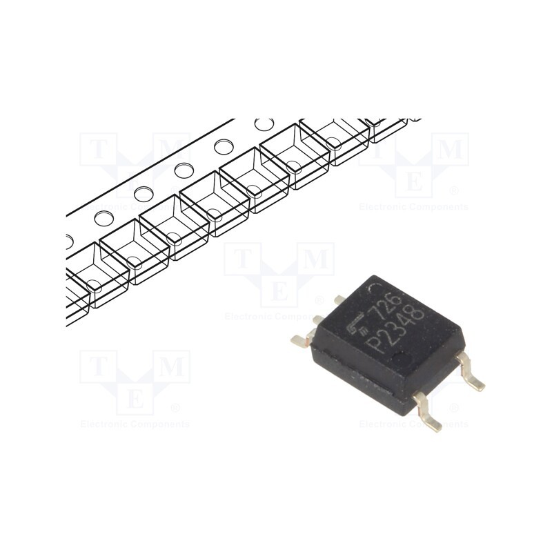 1 pcs x TOSHIBA - TLP2348(E(T - Optocoupler, SMD, Ch: 1, OUT: totem pole, Uinsul: 3.75kV, SO6