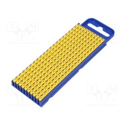 200 pcs x HELLERMANNTYTON - 561-02244 - Markers, Marking: X, 2.8÷3.8mm, polyamide, yellow, -40÷85°C, WIC
