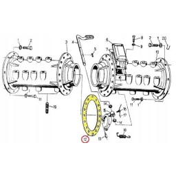 Rear axle tube seal c 330