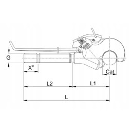Hook end of upper link m36 x 4 l 32 mm