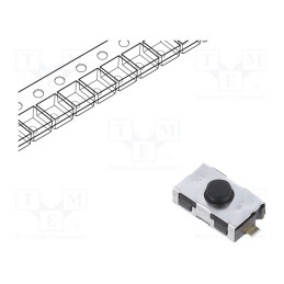 5 pcs x C&K - KSR223G LFG - Microswitch TACT, SPST-NO, Pos: 2, 0.01A/32VDC, SMT, 2N, 2.5mm, IP40