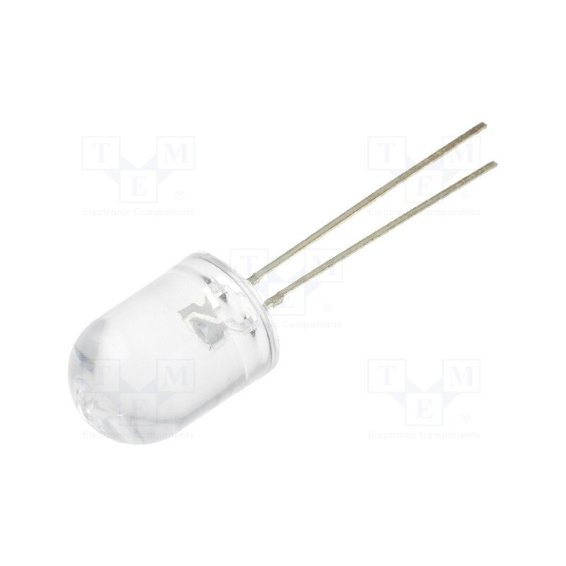 1 pcs x OPTOSUPPLY - OSW5DKA431B-P - LED, 10mm, white cold, 5800mcd, 30°, Front: convex, 2.9÷3.6V