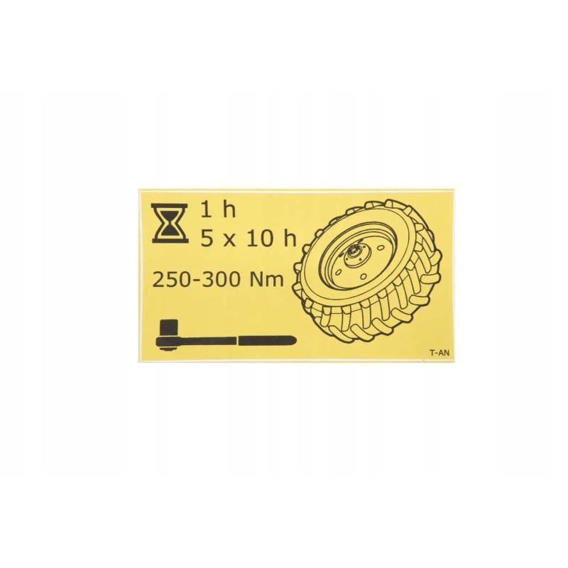 Rt an sticker tightening col 8 5x4 5 cm