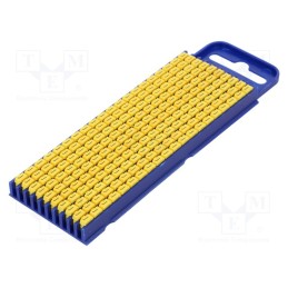 200 pcs x HELLERMANNTYTON - 561-02104 - Markers, Marking: J, 2.8÷3.8mm, polyamide, yellow, -40÷85°C, WIC