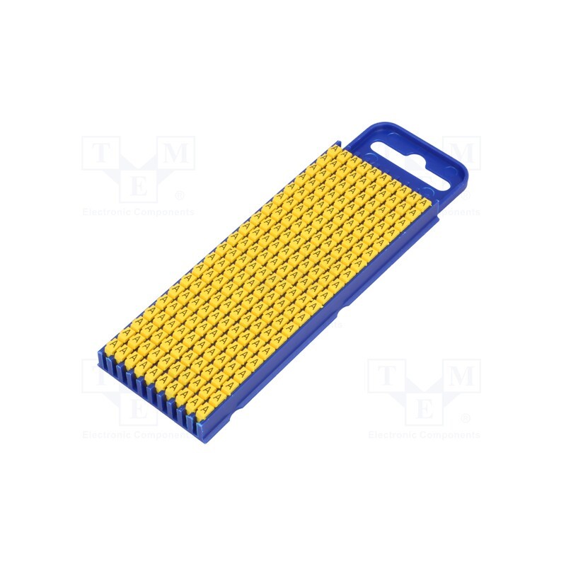 200 pcs x HELLERMANNTYTON - 561-02014 - Markers, Marking: A, 2.8÷3.8mm, polyamide, yellow, -40÷85°C, WIC