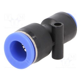 2 pcs x PNEUMAT-136.1206 - Push-in fitting, straight,inline splice,reductive, -0.95÷15bar