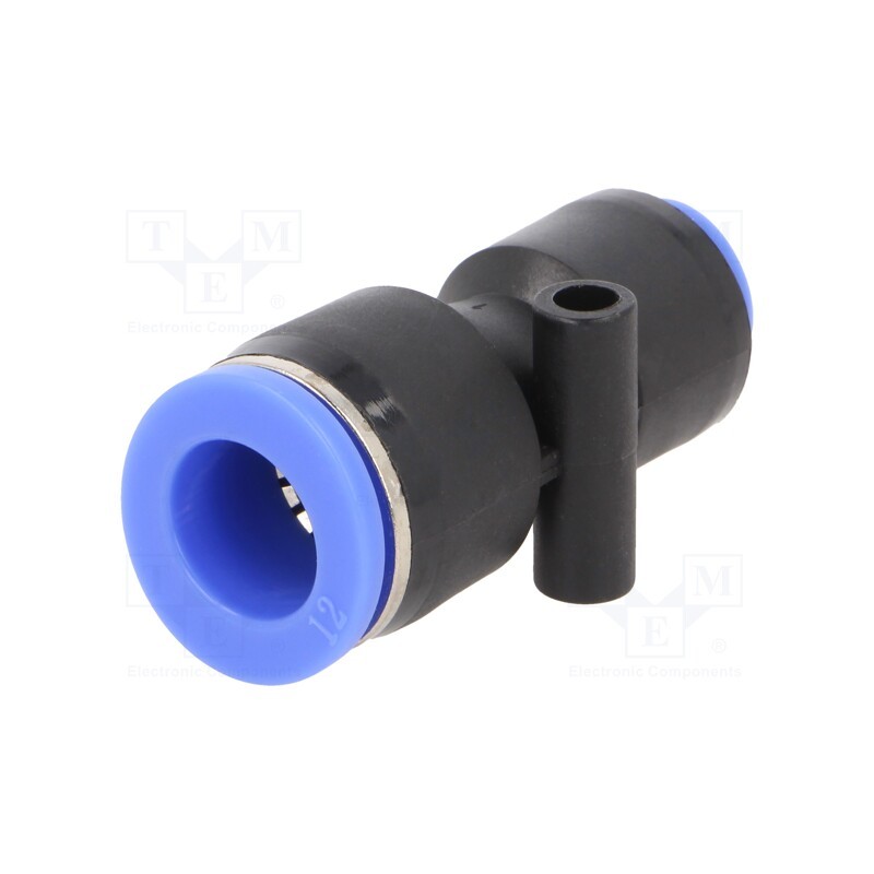 2 pcs x PNEUMAT-136.1206 - Push-in fitting, straight,inline splice,reductive, -0.95÷15bar