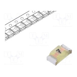1 pcs x LITTELFUSE - 0429007.WRML - Fuse: fuse, ultra rapid, 7A, 24VAC, 24V, 24VDC, SMD, 429, 1206
