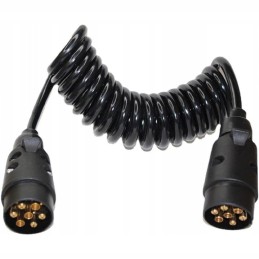 7 pin spiral cable with plugs