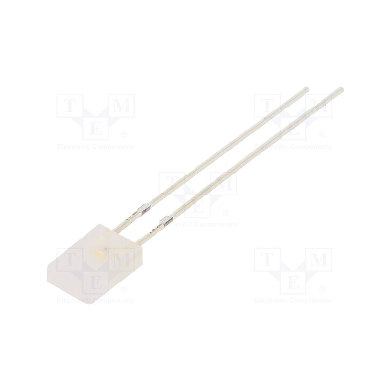 1 pcs x OPTOSUPPLY - OSMMD271A2B - LED, rectangular, 2x5x7mm, bipolar, white warm, 500÷750mcd, 100°