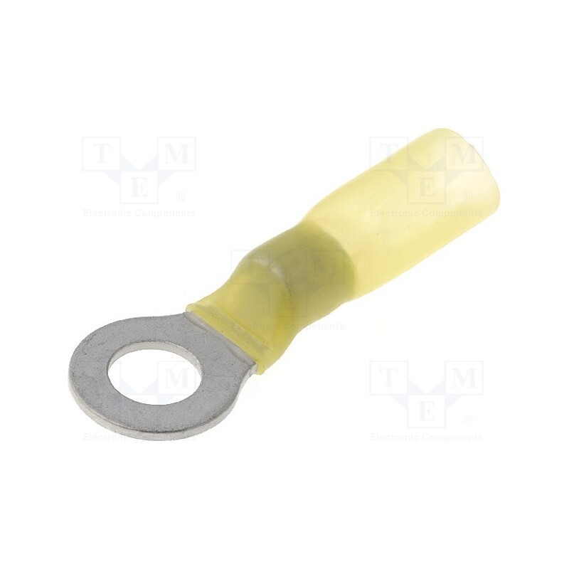 2 pcs x NINIGI - ST-083/Y-T - Tip: ring, M6, Ø: 6.5mm, 4÷6mm2, crimped, for cable, yellow, 150°C