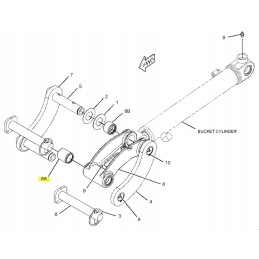 Sleeve in the head of the Cat mini excavator cylinder