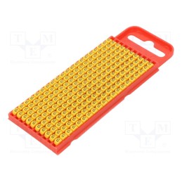 200 pcs x HELLERMANNTYTON - 561-01074 - Markers, Marking: G, 2÷2.8mm, polyamide, yellow, -40÷85°C, push-in