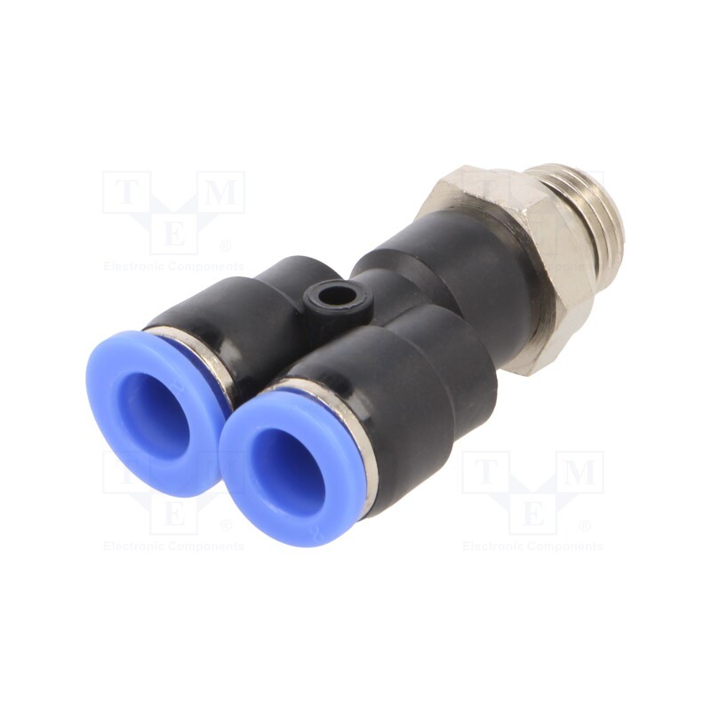 1 pcs x PNEUMAT-133.014-8 - Push-in fitting, Y-Yap spliYYer, -0.95÷15bar, Thread: G 1/4'