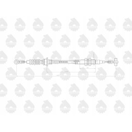 Brake cable l 1430mm 3714536m1 mf original ursu