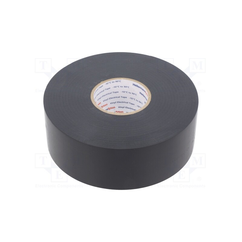 1 rol x HELLERMANNTYTON - 710-00451 HELATAPE FLEX25 - Tape: electrical insulating, W: 38mm, L: 33m, Thk: 0.25mm, black