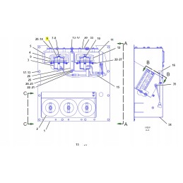 Cat dozer loader fan motor
