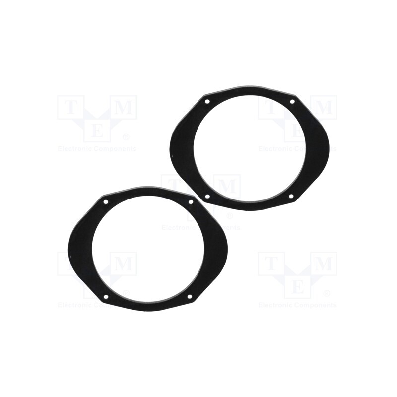 1 set x BASSER - DMMAZD01 - Spacer ring, MDF, 165mm, Mazda, impregnated, 2pcs.