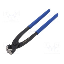 1 pcs x KING TONY - 6431-10C - Pliers, end,cutting,elongated, PVC coated handles, 254mm