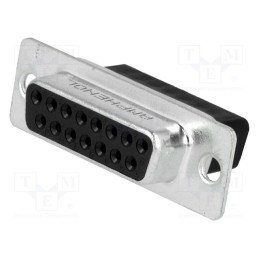 2 pcs x Amphenol Communications Solutions - L177RRA15S - D-Sub, PIN: 15, plug, female, for cable, crimped, Type: w/o contacts