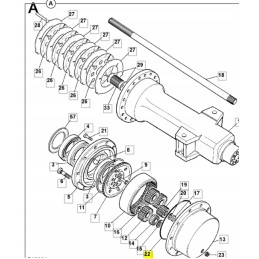 JCB wheel hub o-ring