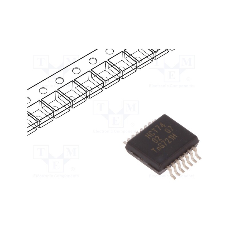 3 pcs x NEXPERIA - 74HCT74DB,112 - IC: digital, D flip-flop, Ch: 2, CMOS,TTL, SMD, SSOP14, , HCT