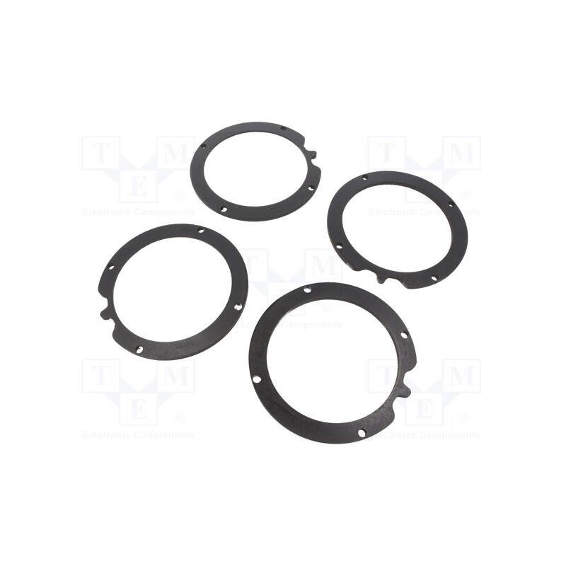 1 set x BASSER - DMMERC11 - Spacer ring, MDF, 165mm, Mercedes, impregnated, 2pcs.