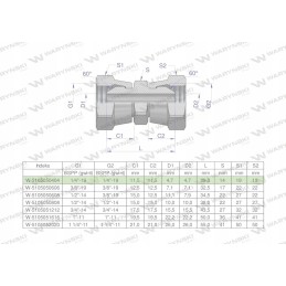 Inch hydraulic connector AA 1 4 BSP Warynski