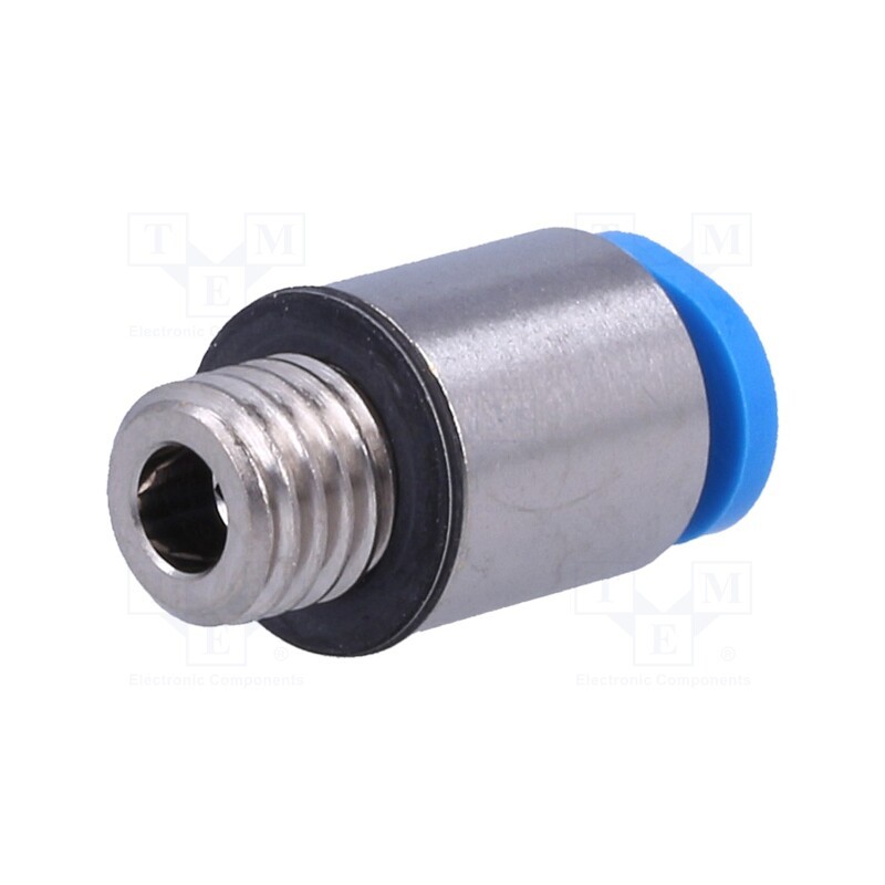 1 pcs x FESTO-153319 - Push-in fitting, straight, -0.95÷6bar, Gasket: NBR rubber, QSM