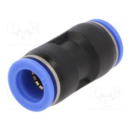 1 pcs x PNEUMAT-135.014 - Push-in fitting, straight,inline splice, -0.95÷15bar, PBT