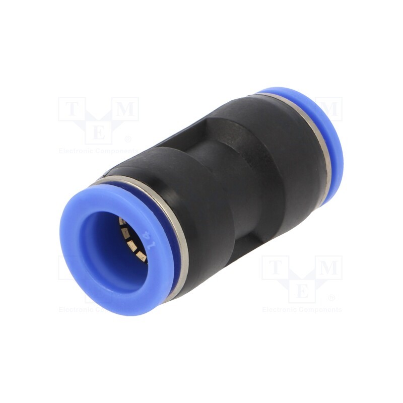 1 pcs x PNEUMAT-135.014 - Push-in fitting, straight,inline splice, -0.95÷15bar, PBT