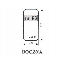 Side window mtz no. 83 83