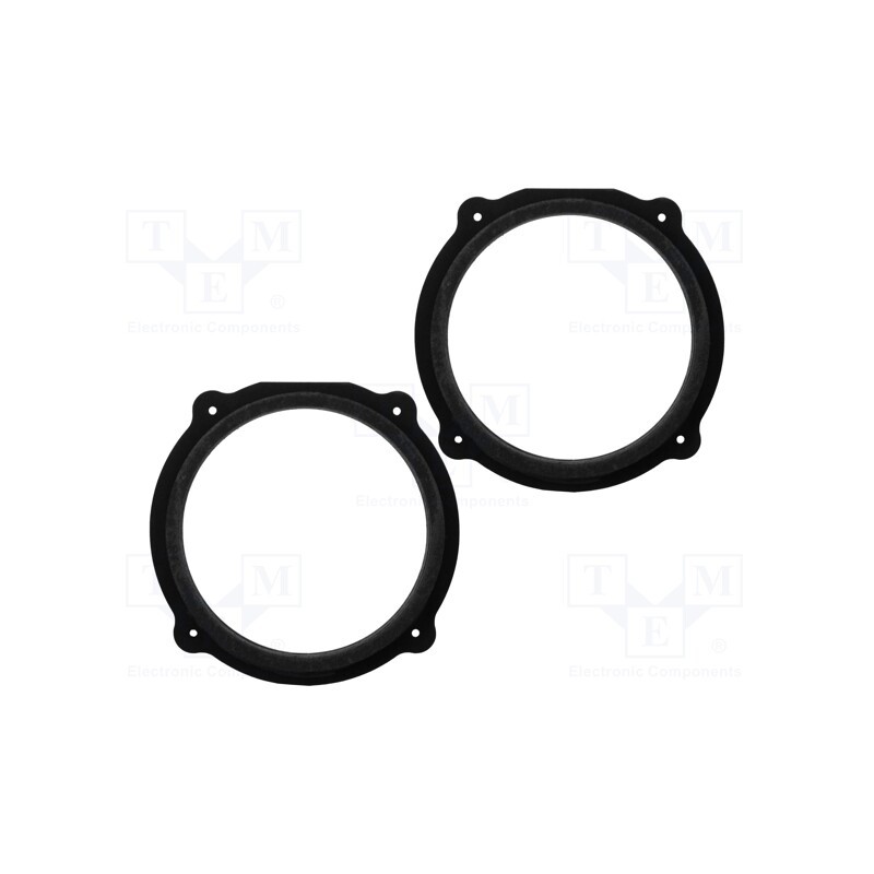 1 set x BASSER - DMAUDI05 - Spacer ring, MDF, 200mm, Audi, impregnated, 2pcs.