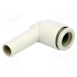 1 pcs x SMC-KQ2L08-99A - Push-in fitting, angled 90°, -1÷10bar, polypropylene, 39.1mm