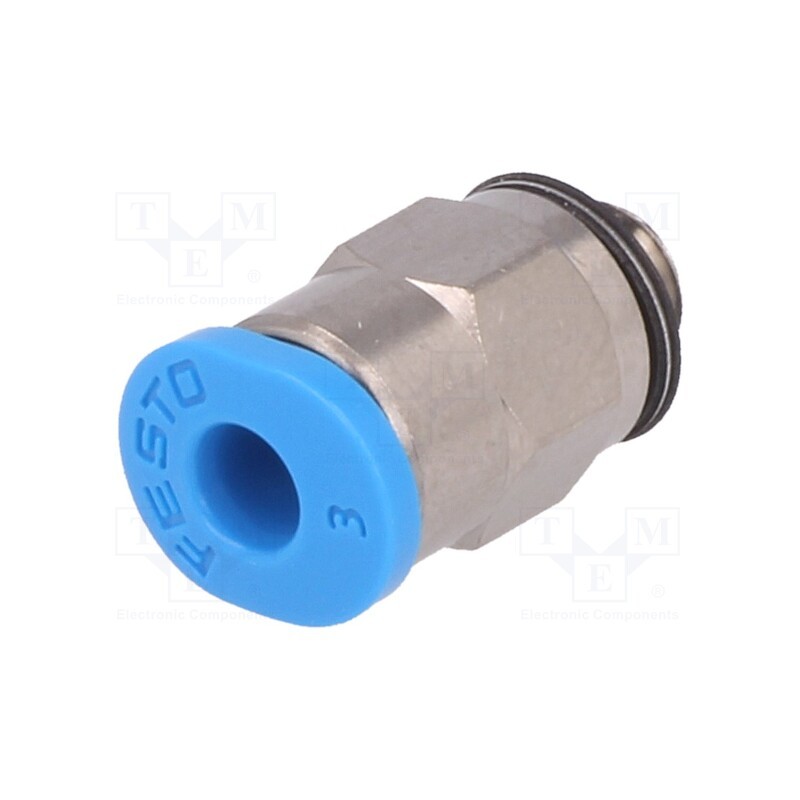 1 pcs x FESTO-153302 - Push-in fitting, threaded,straight, -0.95÷6bar, Thread: M5
