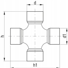 Shaft crosshead oe 40x111 0 mm 7 steel power