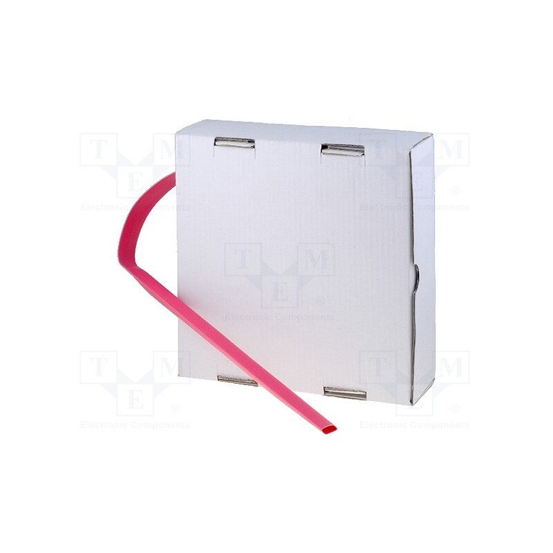 1 rol x CYG/KTG - CB-HFT(2X) 4.8 BOX RD - Heat shrink sleeve, glueless, 2: 1, 4.8mm, red, polyolefine
