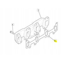 Exhaust manifold gasket jcb dig